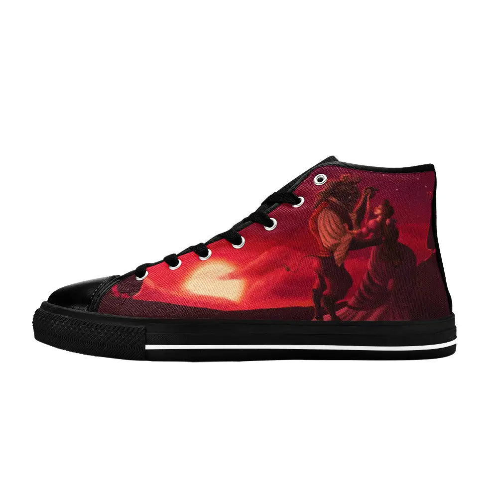 Princess Belle Beauty and the Beast Custom High Top Sneakers Shoes