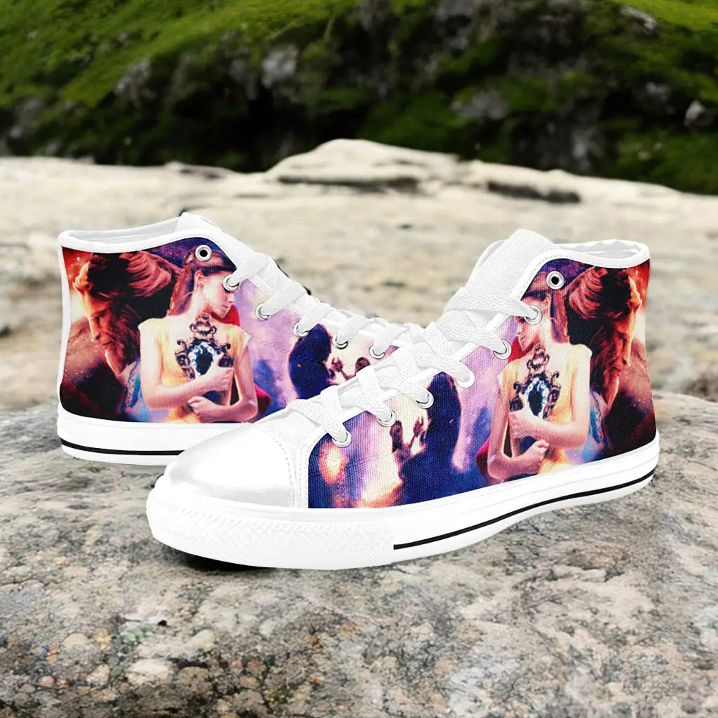 Princess Belle Beauty and the Beast Custom High Top Sneakers Shoes