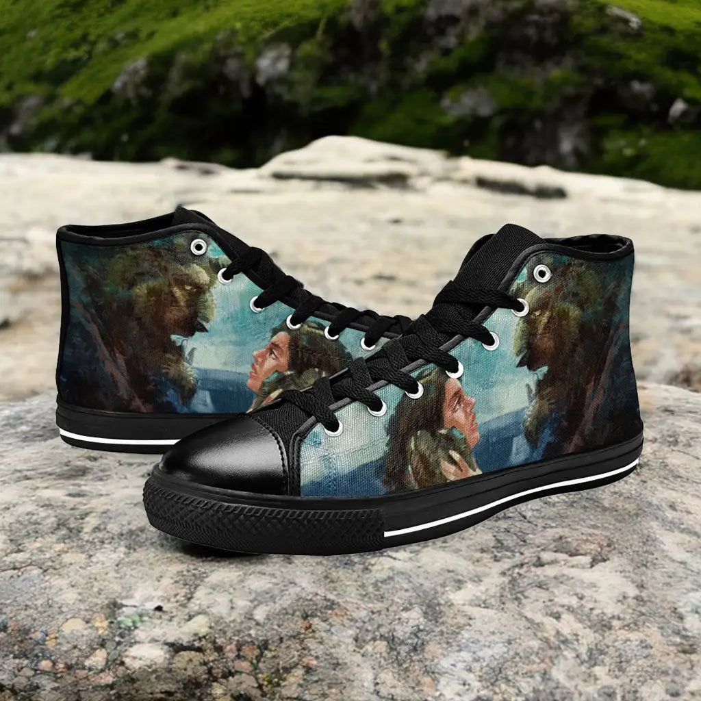 Princess Belle Beauty and the Beast Custom High Top Sneakers Shoes