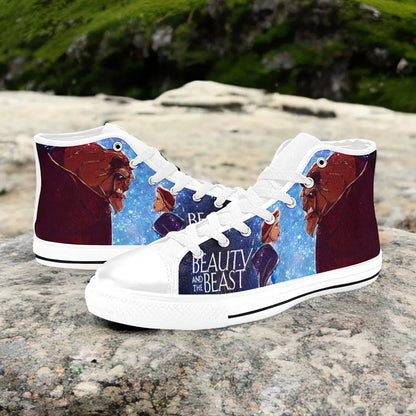 Princess Belle Beauty and the Beast Custom High Top Sneakers Shoes