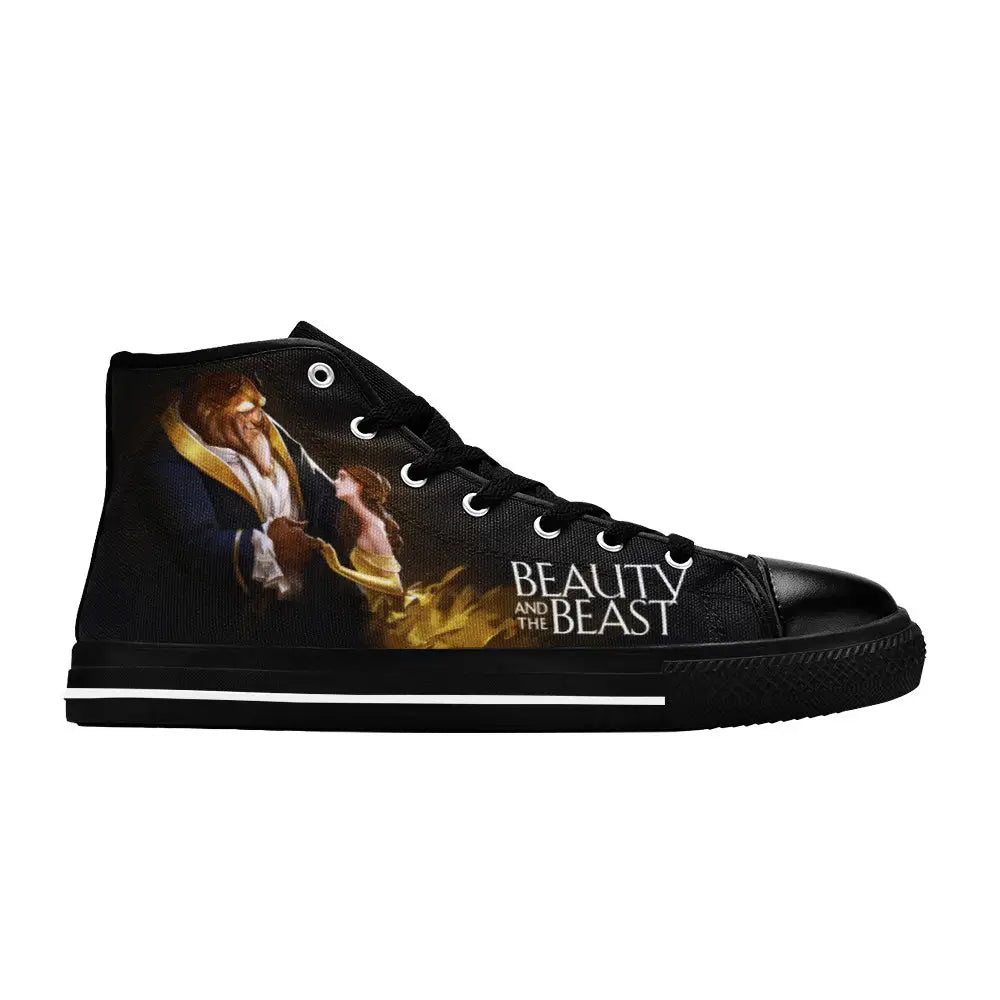 Princess Belle Beauty and the Beast Custom High Top Sneakers Shoes