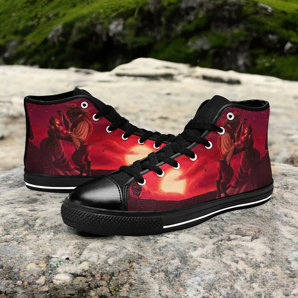 Princess Belle Beauty and the Beast Custom High Top Sneakers Shoes