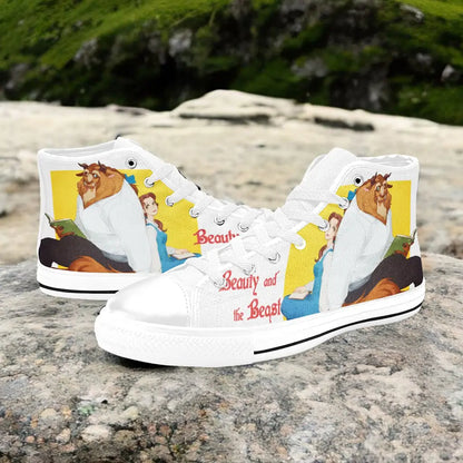 Princess Belle Beauty and the Beast Custom High Top Sneakers Shoes