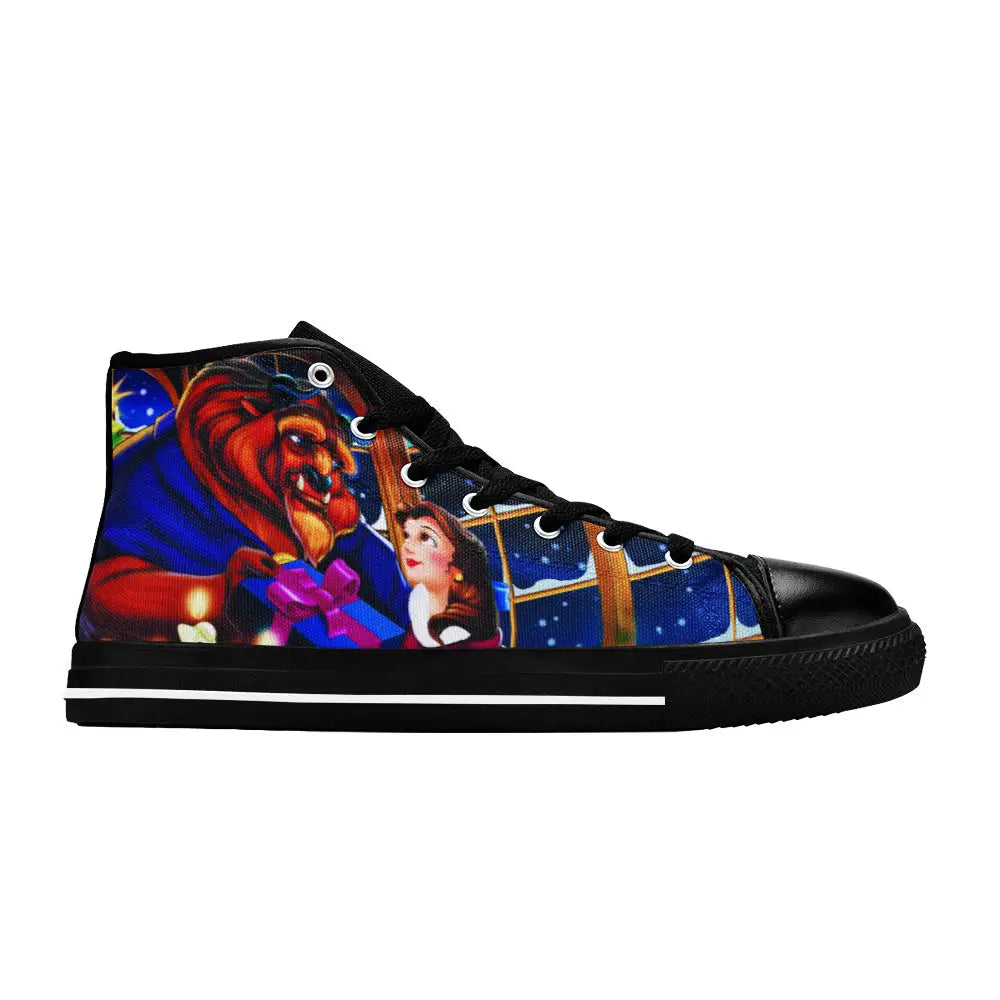 Princess Belle Beauty and the Beast Custom High Top Sneakers Shoes