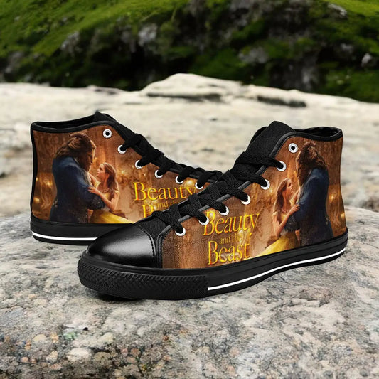 Princess Belle Beauty and the Beast Custom High Top Sneakers Shoes