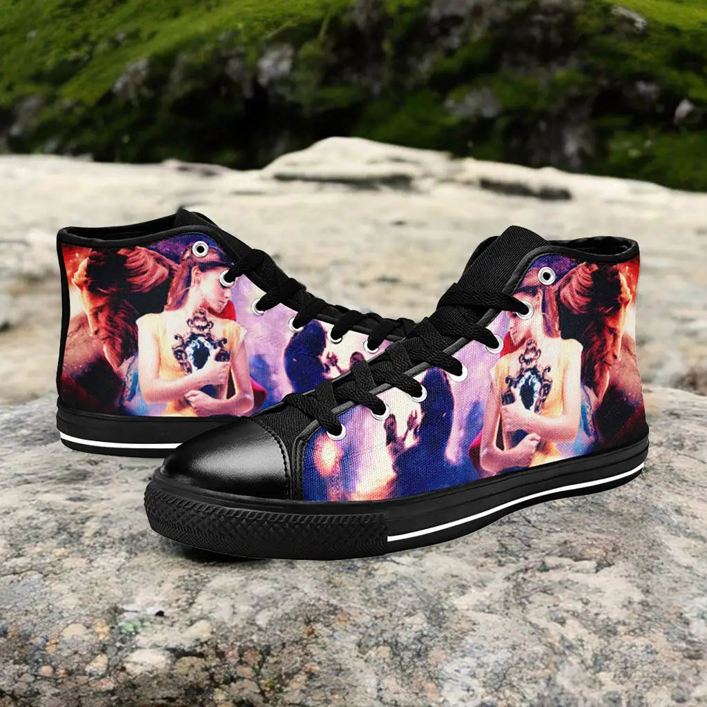 Princess Belle Beauty and the Beast Custom High Top Sneakers Shoes