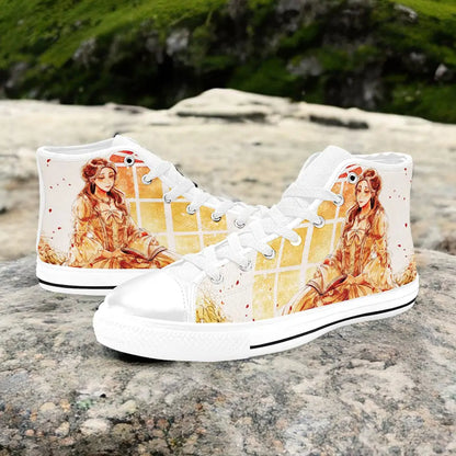 Princess Belle Beauty and the Beast Custom High Top Sneakers Shoes