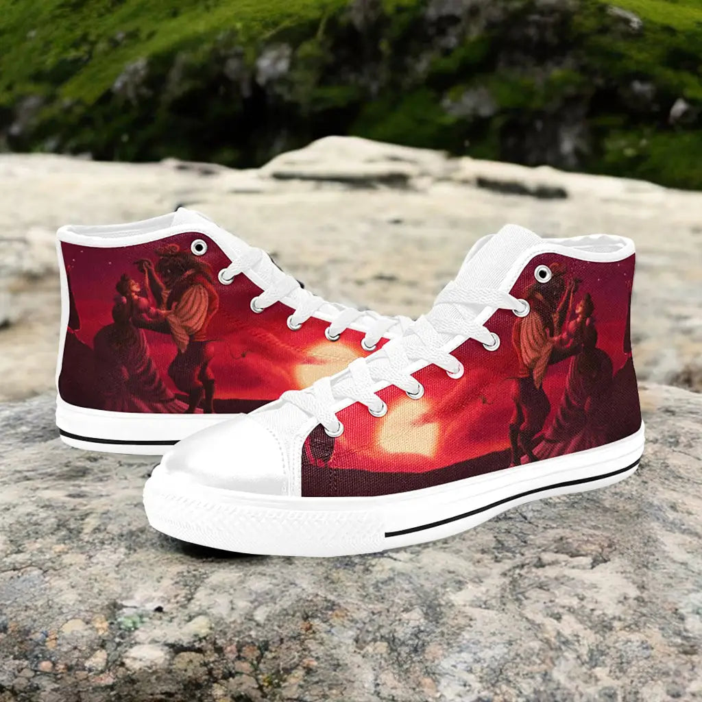 Princess Belle Beauty and the Beast Custom High Top Sneakers Shoes