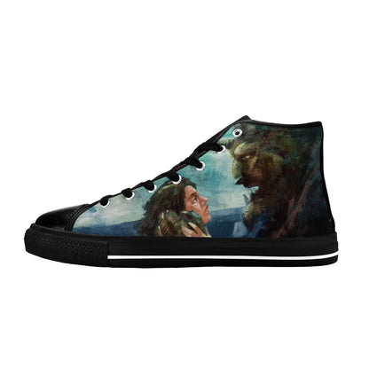 Princess Belle Beauty and the Beast Custom High Top Sneakers Shoes