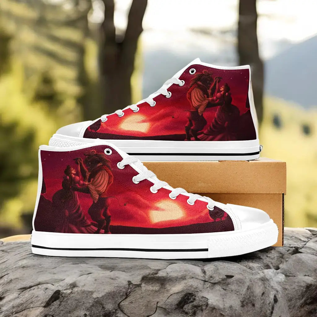 Princess Belle Beauty and the Beast Custom High Top Sneakers Shoes