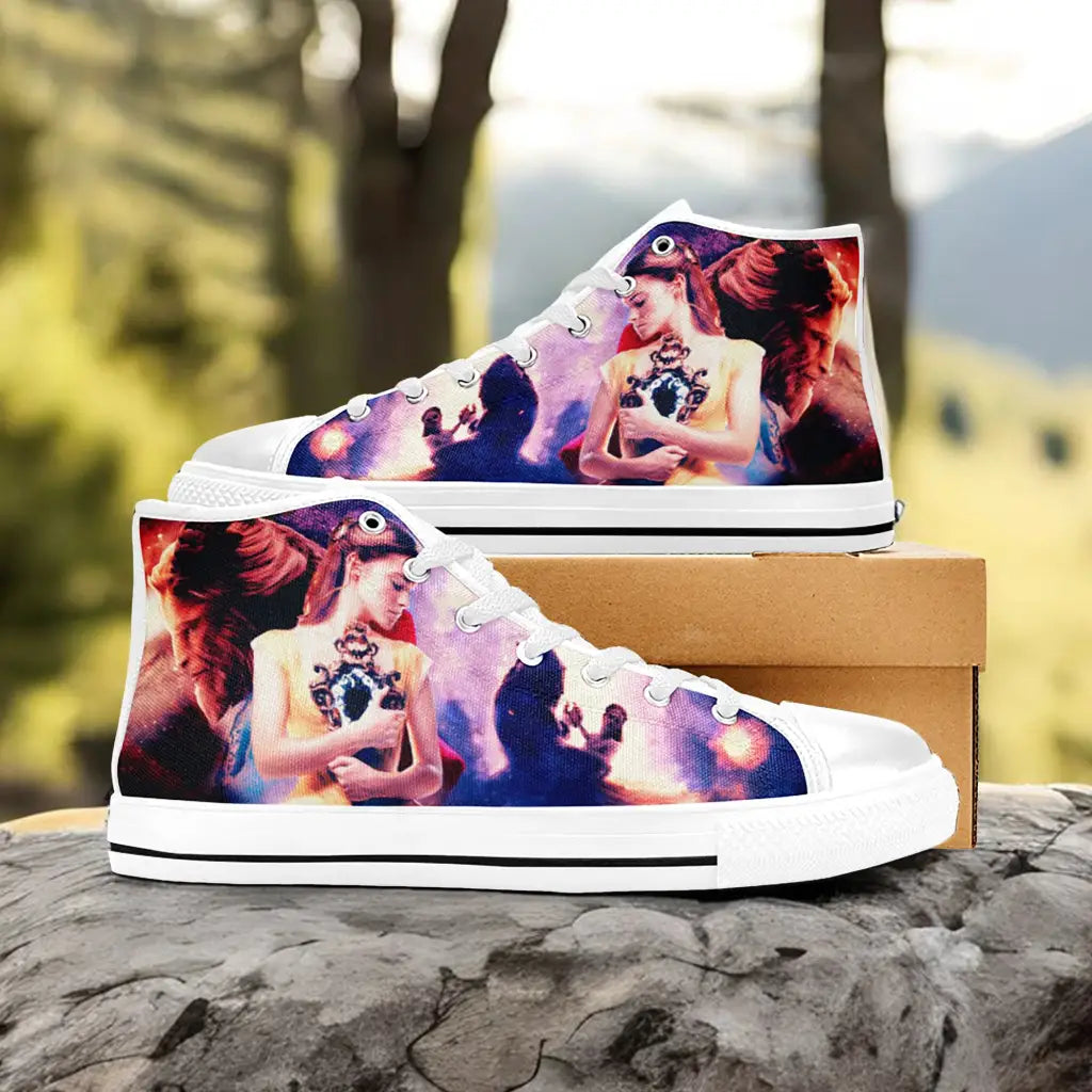 Princess Belle Beauty and the Beast Custom High Top Sneakers Shoes