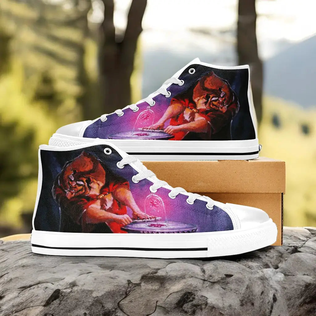 Princess Belle Beauty and the Beast Custom High Top Sneakers Shoes