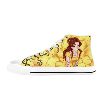 Princess Belle Beauty and the Beast Custom High Top Sneakers Shoes