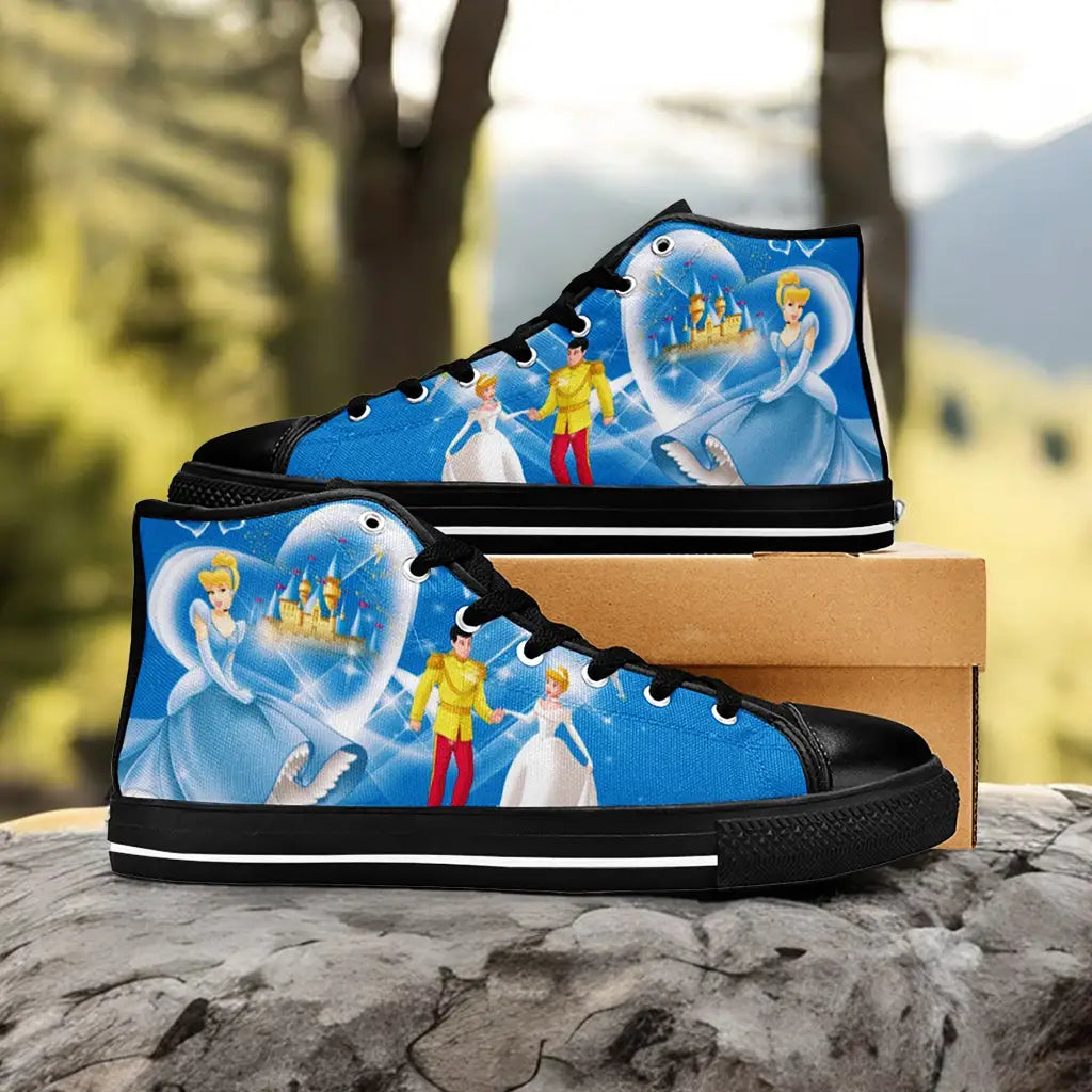 Princess Cinderella Custom High Top Sneakers Shoes