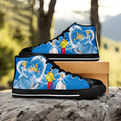 Princess Cinderella Custom High Top Sneakers Shoes