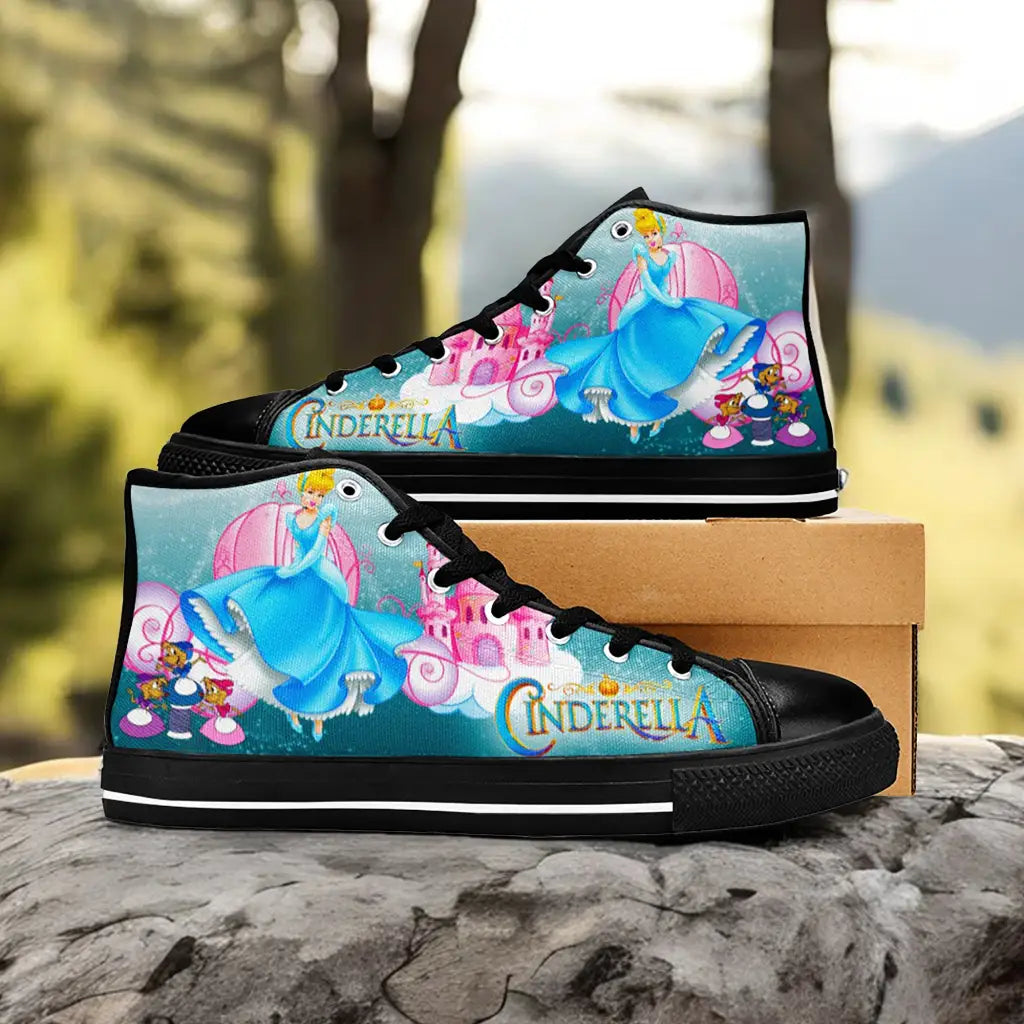 Princess Cinderella Custom High Top Sneakers Shoes