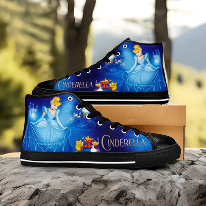 Princess Cinderella Custom High Top Sneakers Shoes