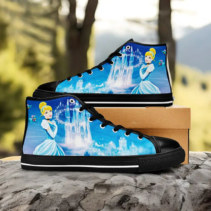 Princess Cinderella Custom High Top Sneakers Shoes