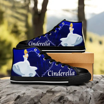 Princess Cinderella Custom High Top Sneakers Shoes