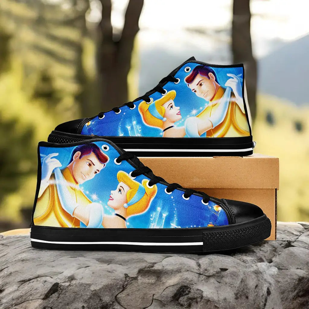 Princess Cinderella Custom High Top Sneakers Shoes