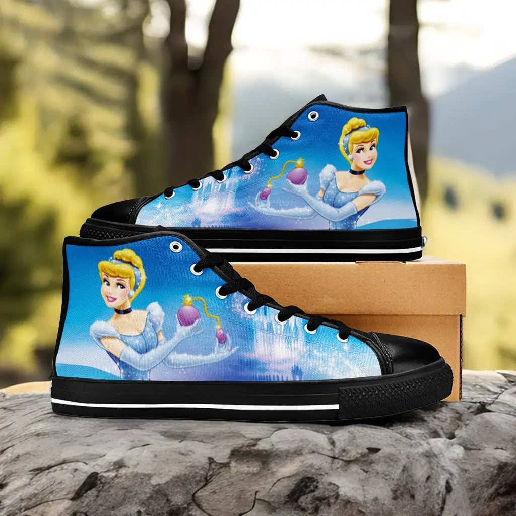 Princess Cinderella Custom High Top Sneakers Shoes