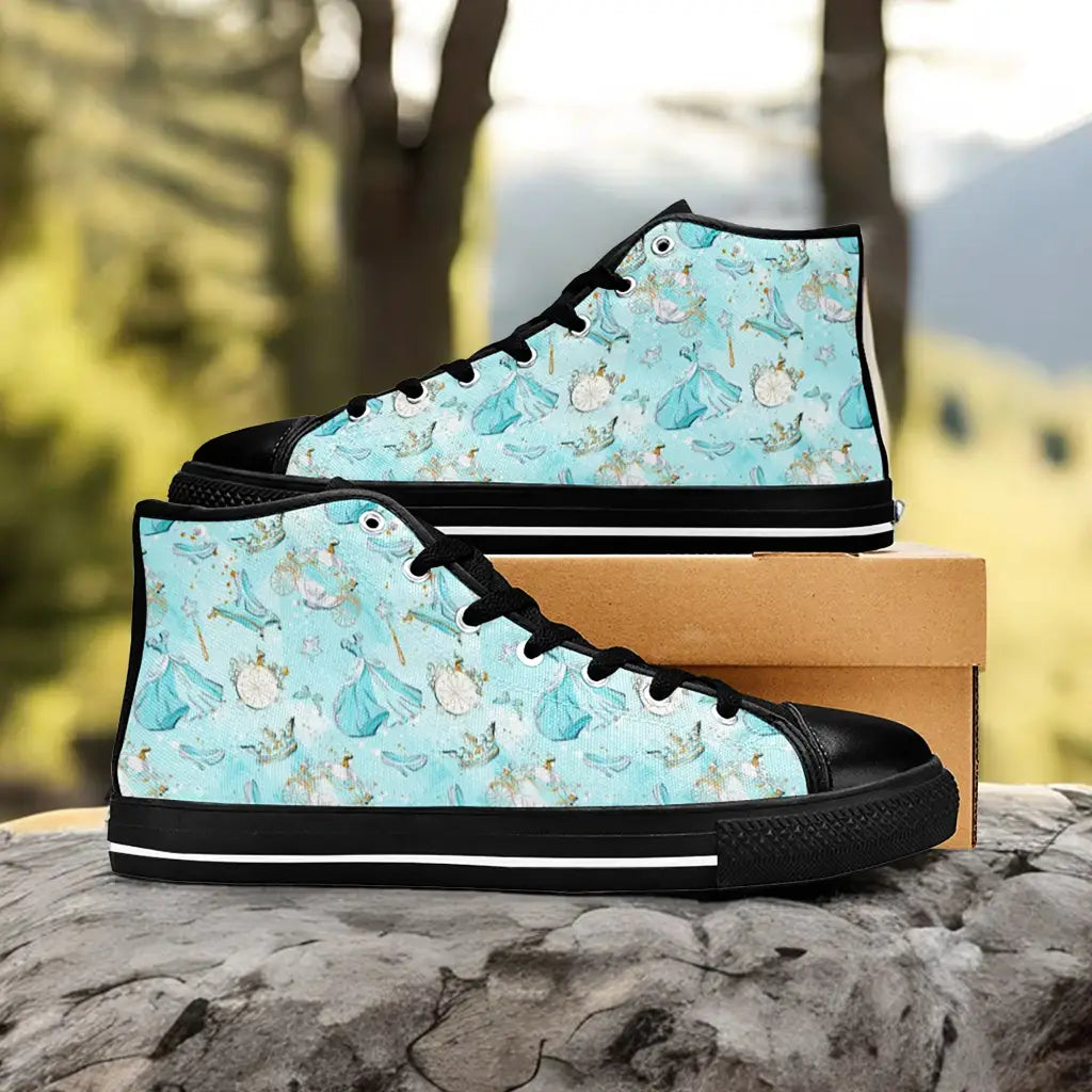 Princess Cinderella Custom High Top Sneakers Shoes