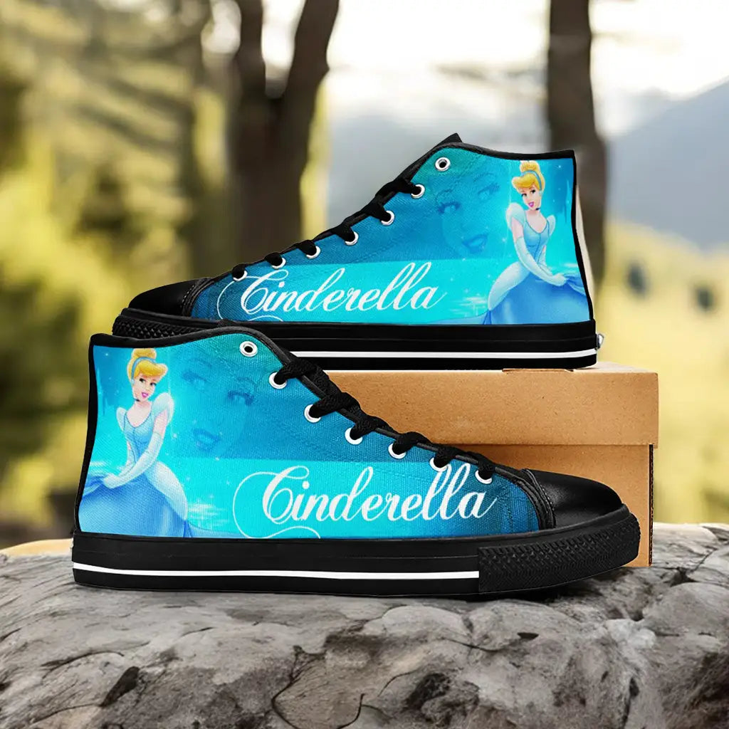 Princess Cinderella Custom High Top Sneakers Shoes