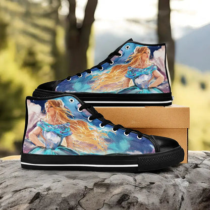 Princess Cinderella Custom High Top Sneakers Shoes