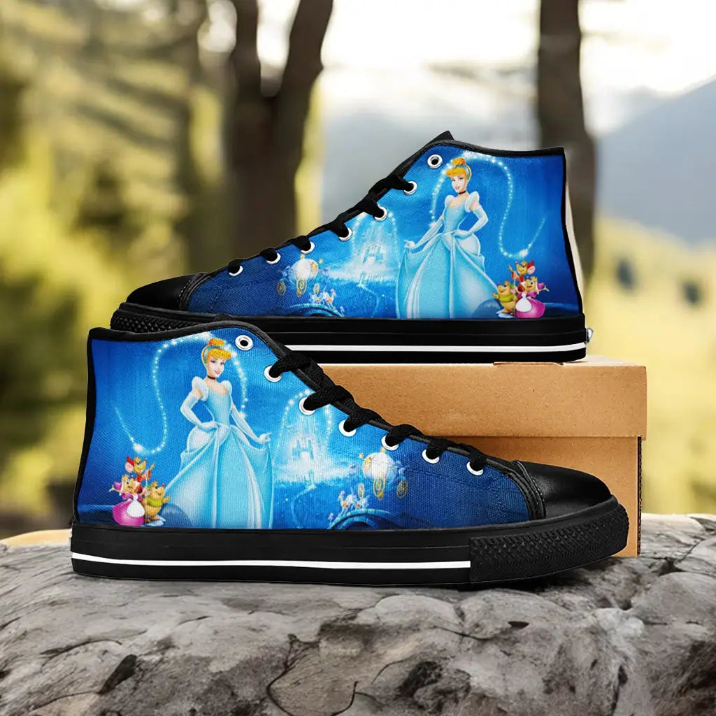 Princess Cinderella Custom High Top Sneakers Shoes