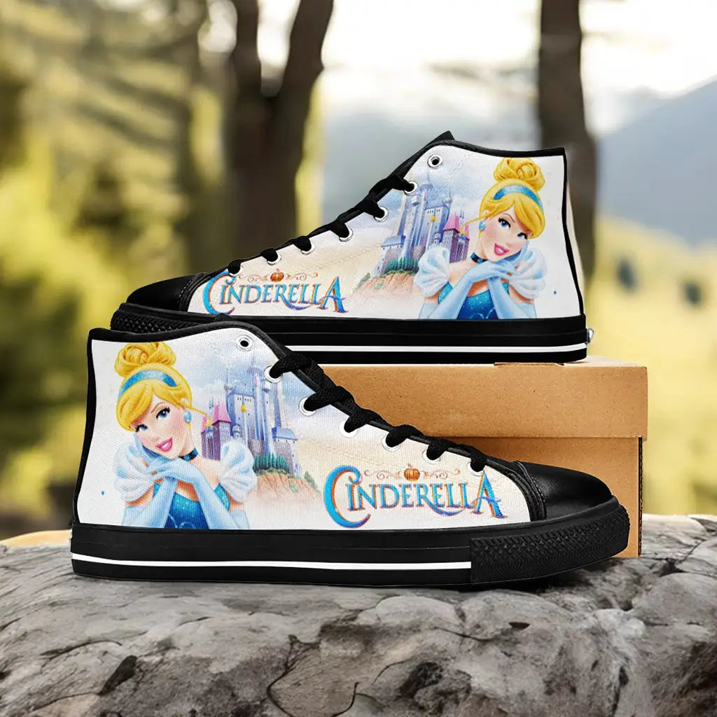 Princess Cinderella Custom High Top Sneakers Shoes