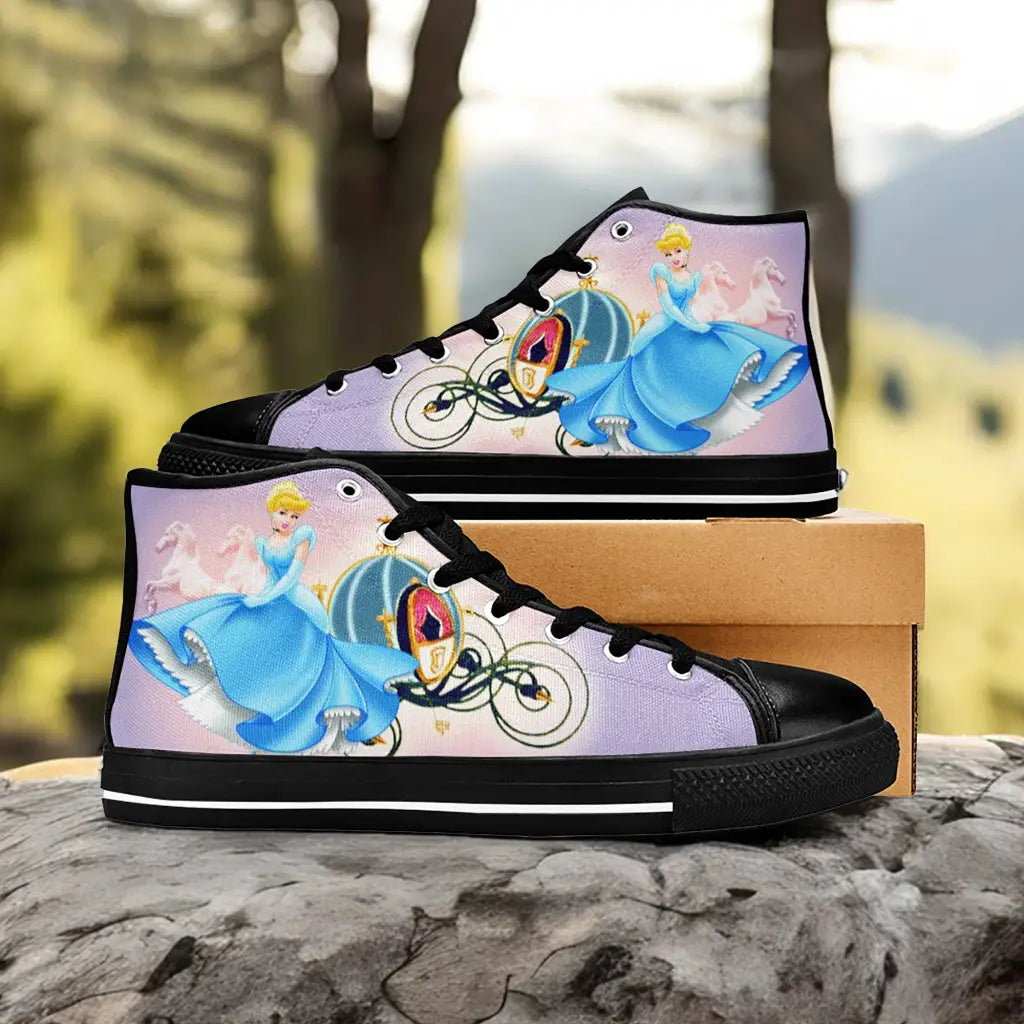 Princess Cinderella Custom High Top Sneakers Shoes