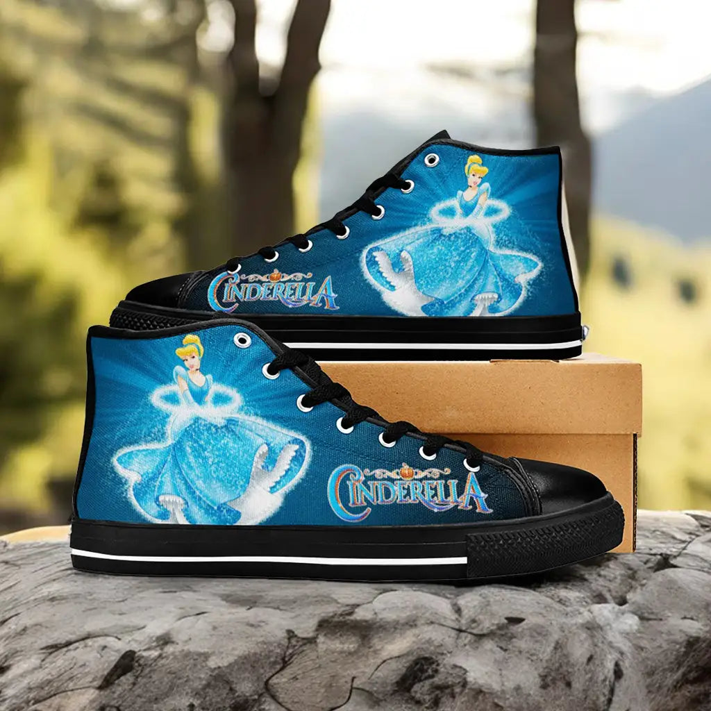 Princess Cinderella Custom High Top Sneakers Shoes