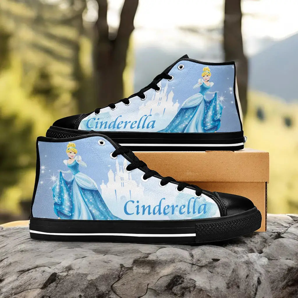 Princess Cinderella Custom High Top Sneakers Shoes