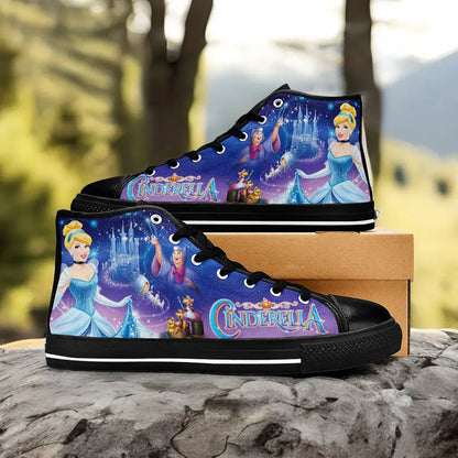 Princess Cinderella Custom High Top Sneakers Shoes