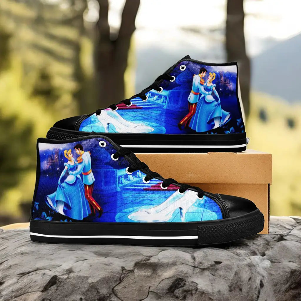 Princess Cinderella Custom High Top Sneakers Shoes