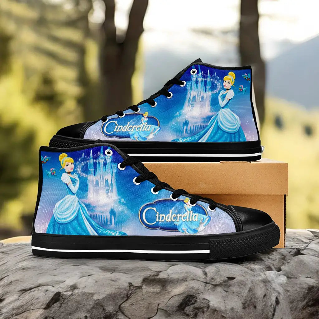 Princess Cinderella Custom High Top Sneakers Shoes