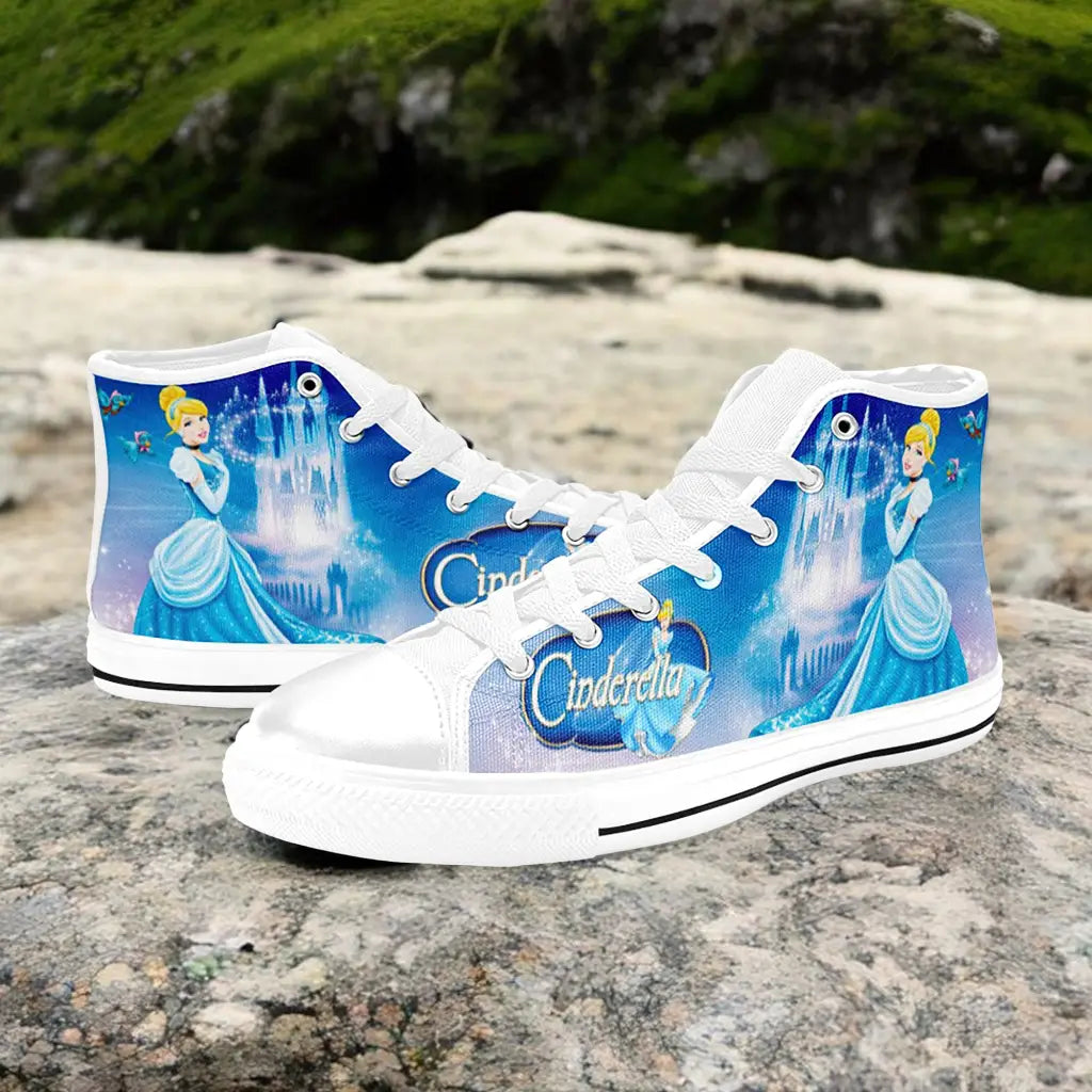 Princess Cinderella Custom High Top Sneakers Shoes