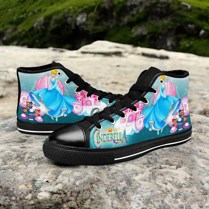 Princess Cinderella Custom High Top Sneakers Shoes