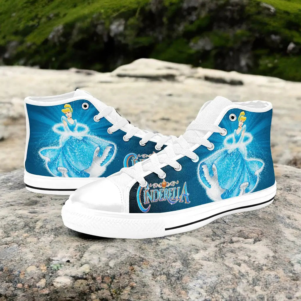 Princess Cinderella Custom High Top Sneakers Shoes