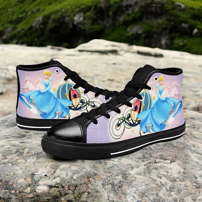 Princess Cinderella Custom High Top Sneakers Shoes