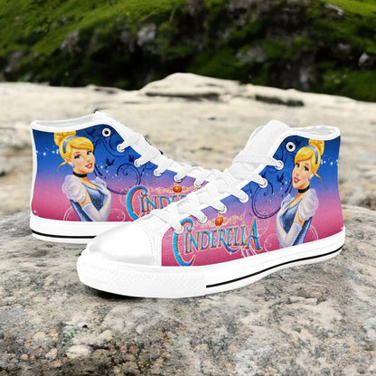 Princess Cinderella Custom High Top Sneakers Shoes