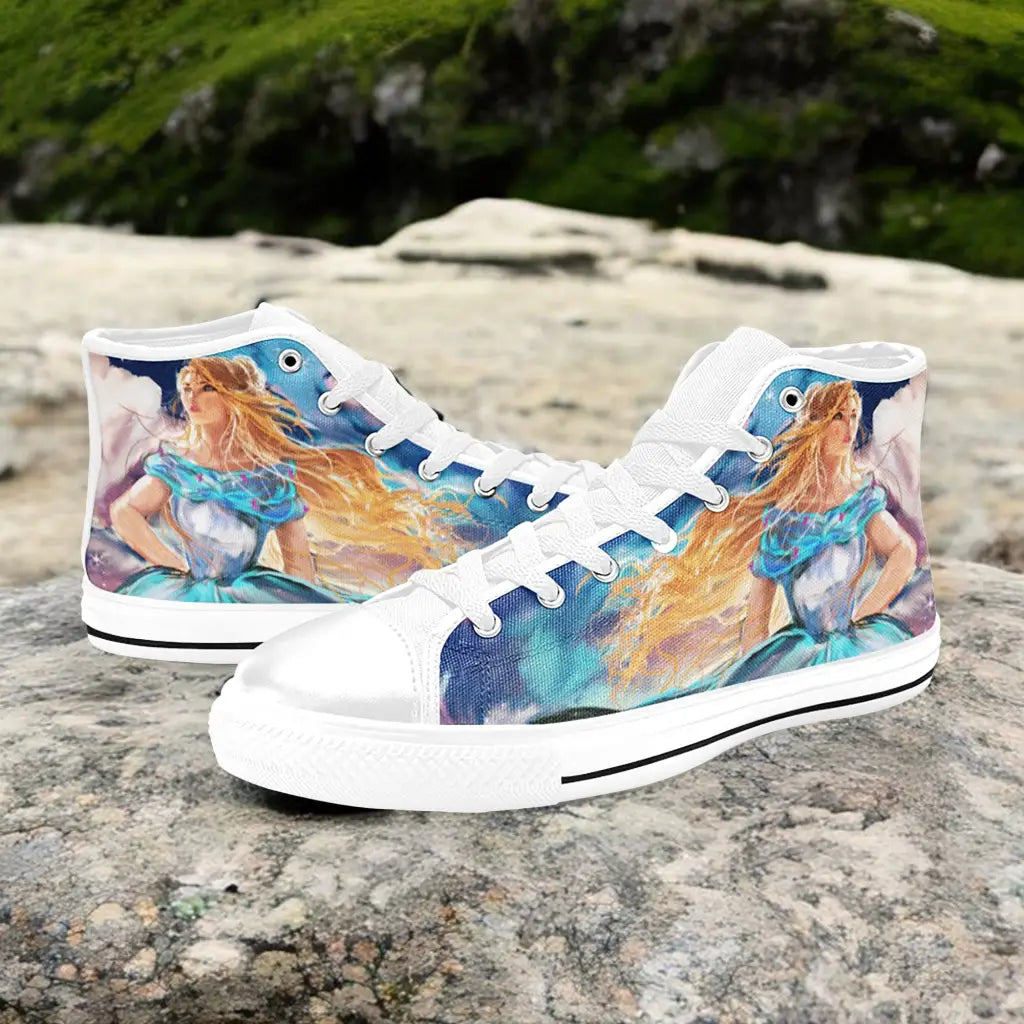 Princess Cinderella Custom High Top Sneakers Shoes