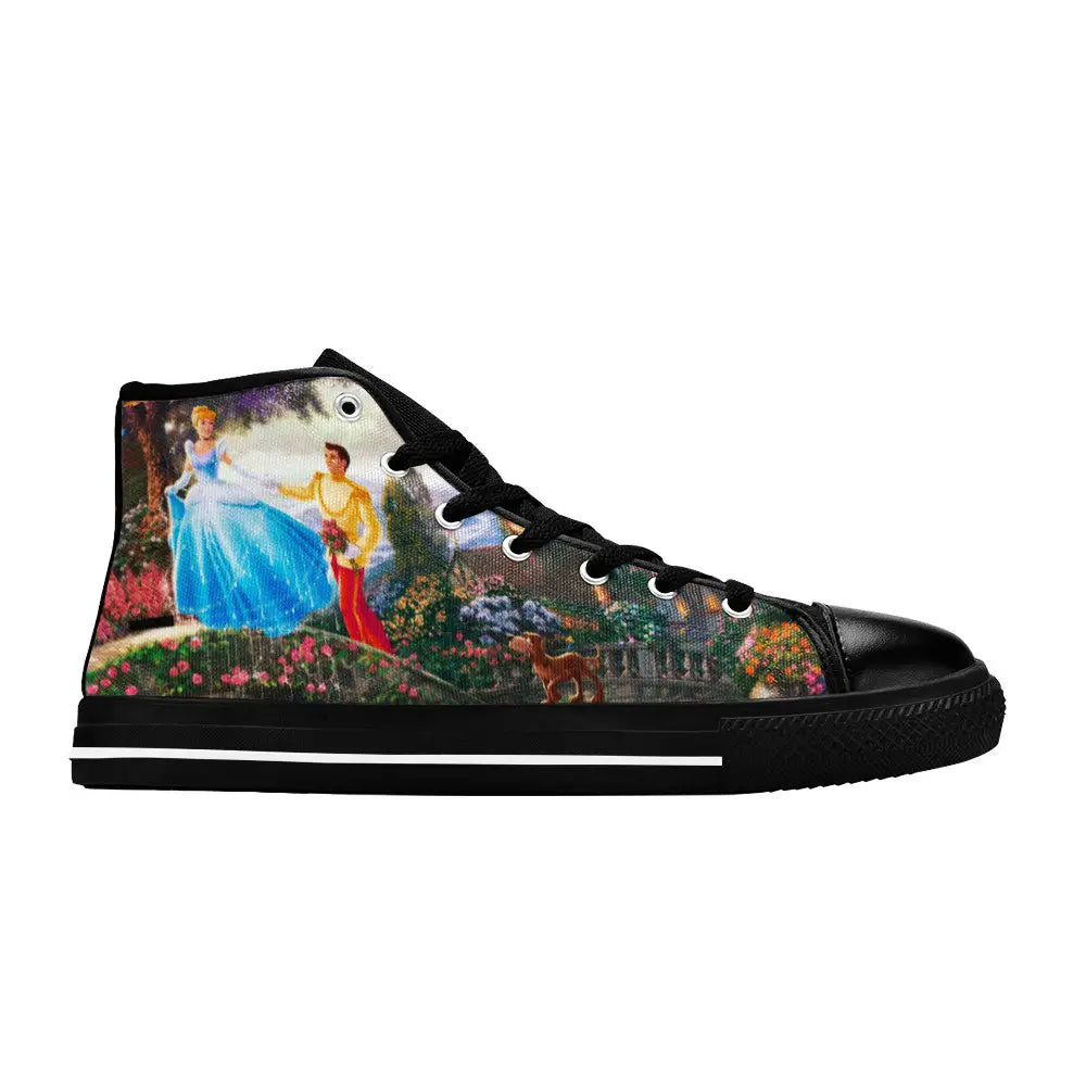 Princess Cinderella Custom High Top Sneakers Shoes