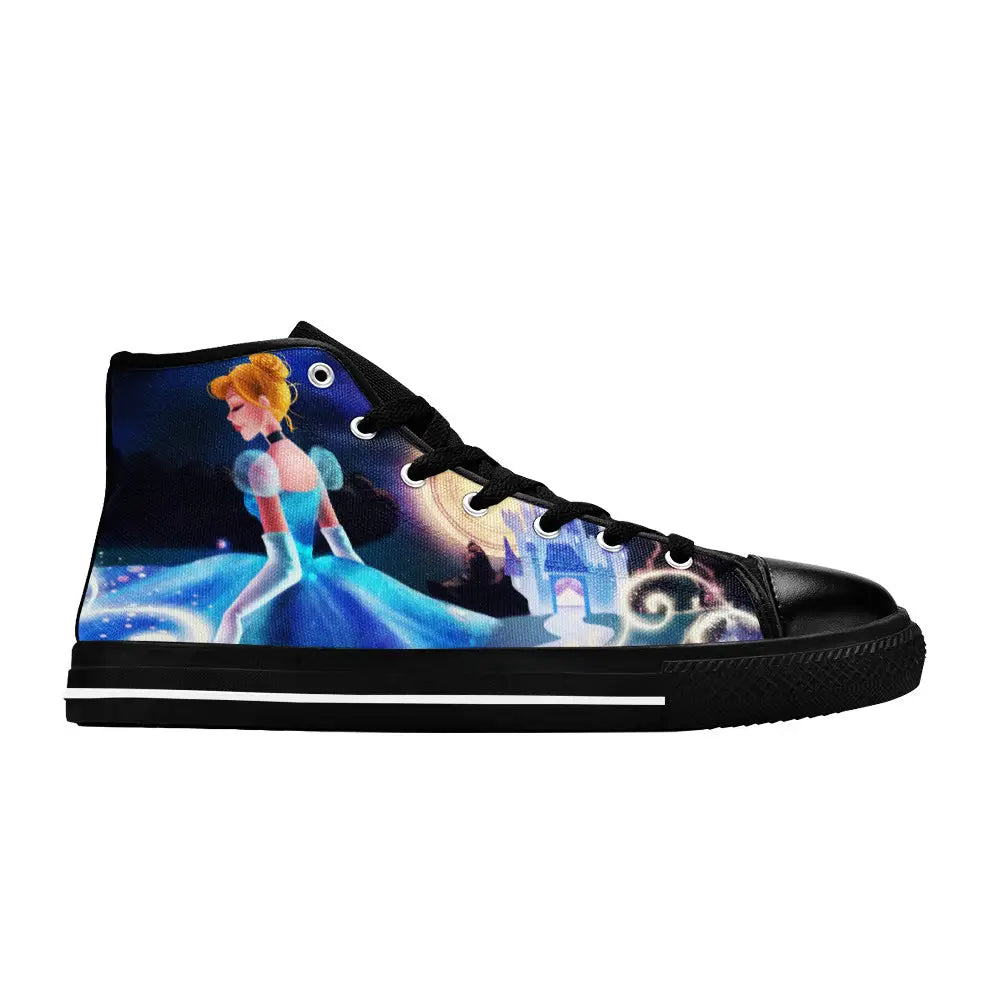 Princess Cinderella Custom High Top Sneakers Shoes