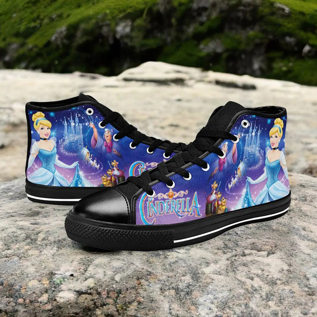 Princess Cinderella Custom High Top Sneakers Shoes