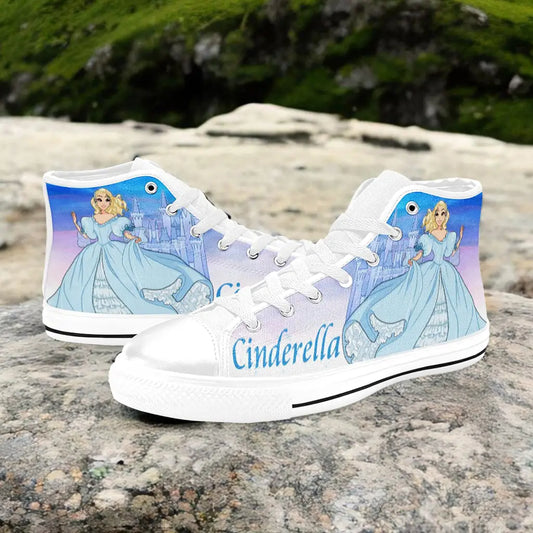 Princess Cinderella Custom High Top Sneakers Shoes