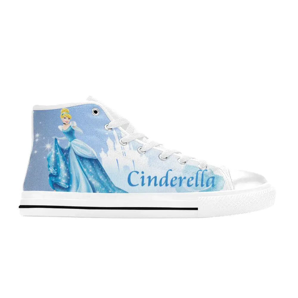 Princess Cinderella Custom High Top Sneakers Shoes