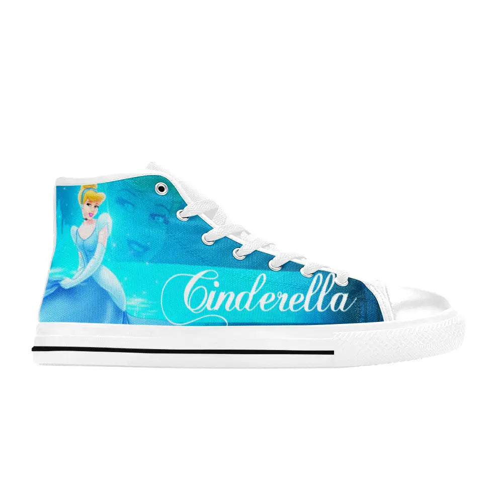 Princess Cinderella Custom High Top Sneakers Shoes