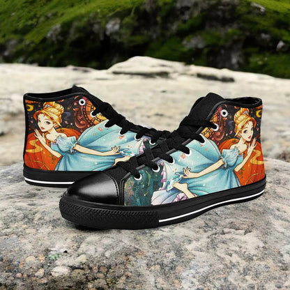 Princess Cinderella Custom High Top Sneakers Shoes