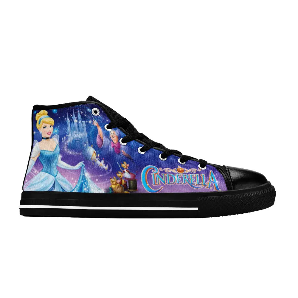 Princess Cinderella Custom High Top Sneakers Shoes